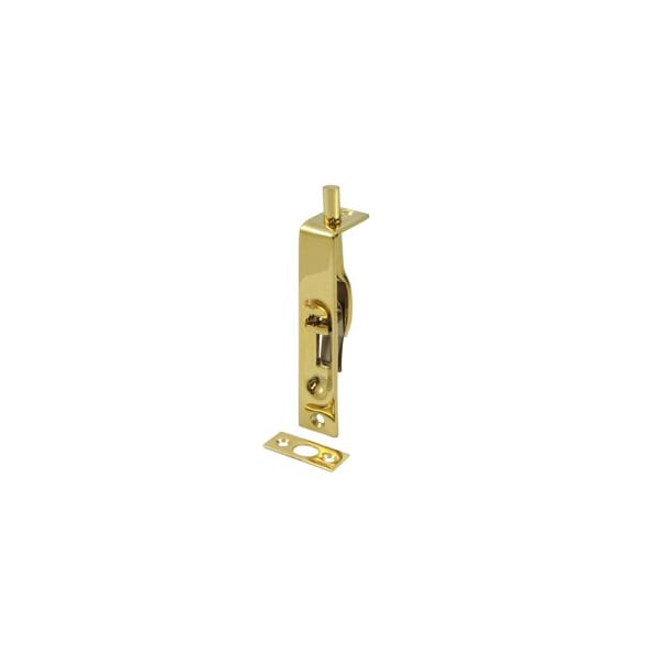 Flush Square Corner Door Bolt PVD, 10PK